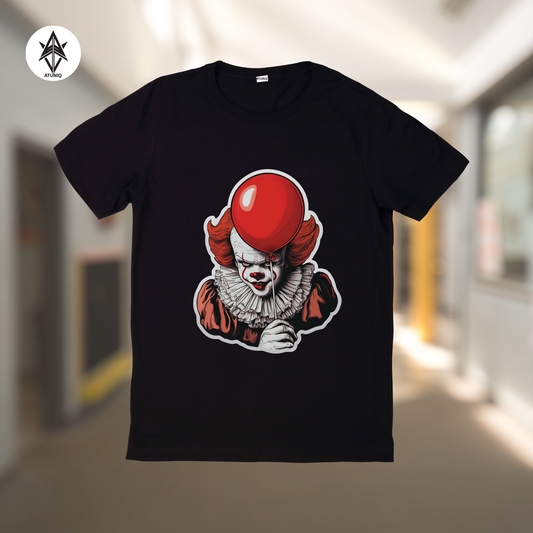 ATUNIQ Men's Black Cotton T-Shirt | Premium DTF Graphic Tee | Half Sleeves Casual Wear