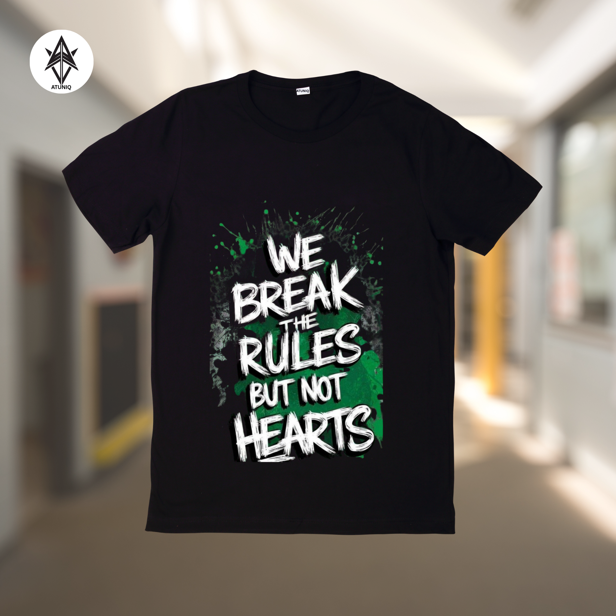 Men's Black T-Shirt, Premium DTF Graphic Tee