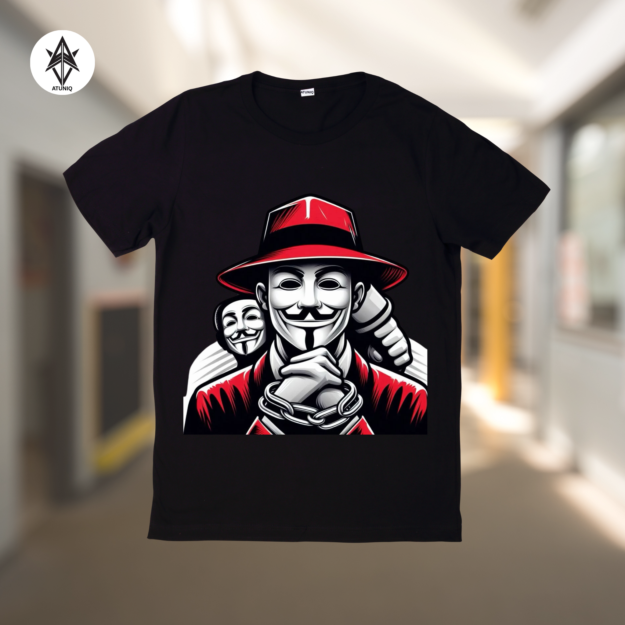 Men's Black T-Shirt, Premium DTF Graphic Tee