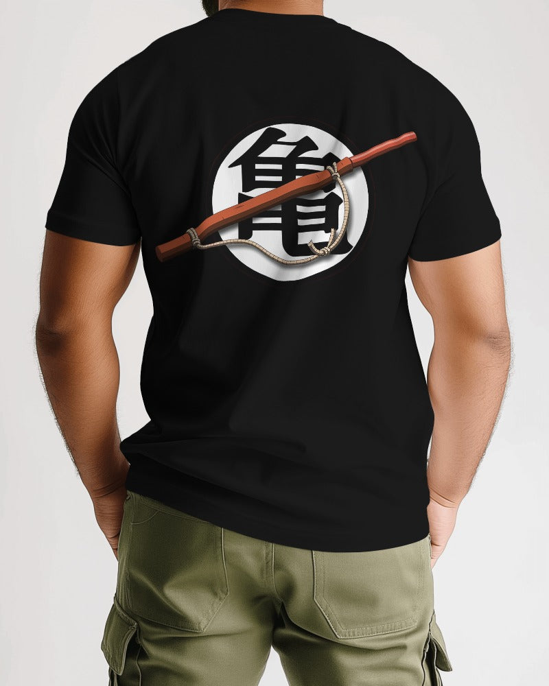 Men's Black & White T-Shirt, Graphic Tee