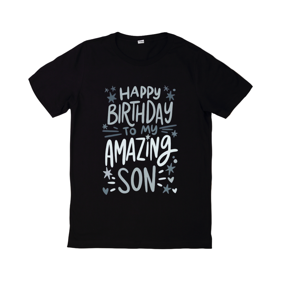 Men's Black T-Shirt, Premium DTF Graphic Tee