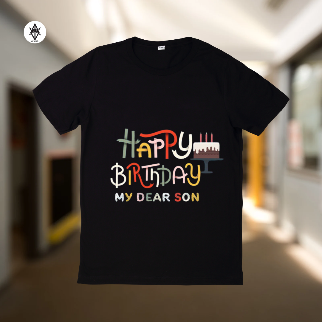 Men's Black T-Shirt, Premium DTF Graphic Tee