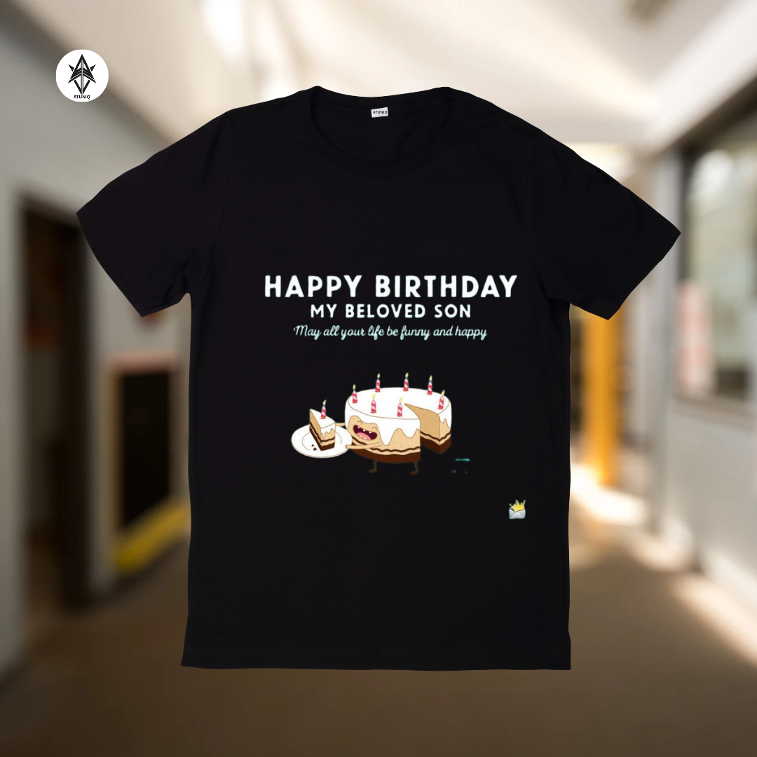 Men's Black T-Shirt, Premium DTF Graphic Tee