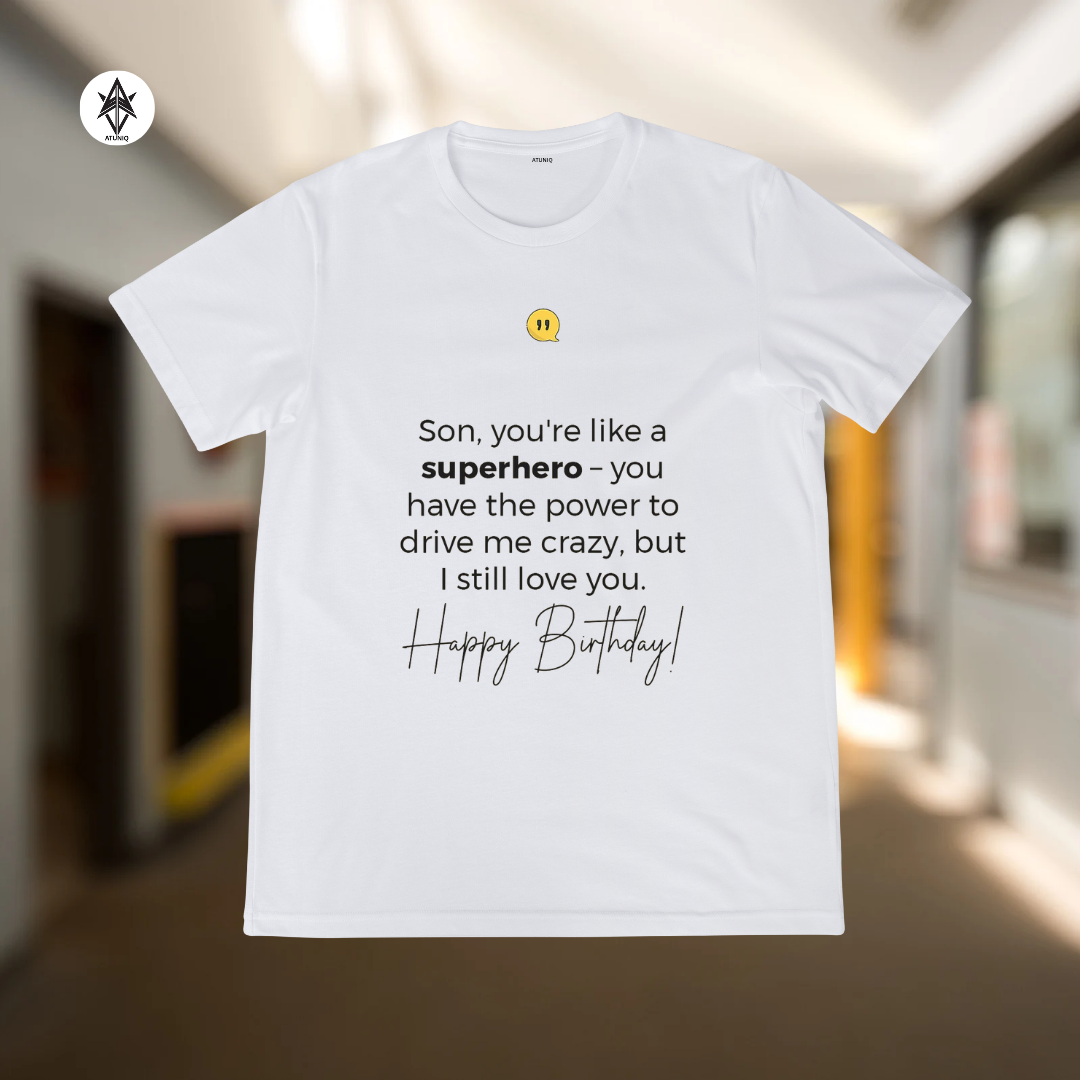 Men's White T-Shirt, Premium DTF Graphic Tee