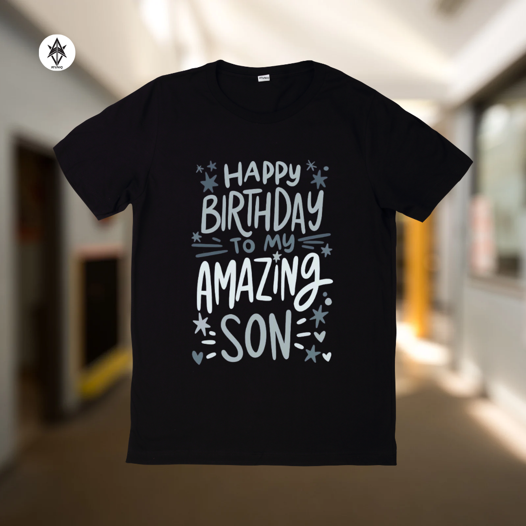 Men's Black T-Shirt, Premium DTF Graphic Tee